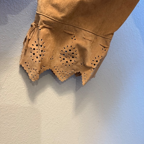 Dennis Basso boho penny lane suede jacket - Picture 4 of 8